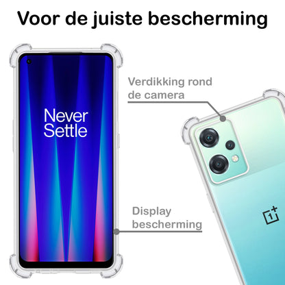Forterra OnePlus Nord CE 2 Lite Hoesje Shockproof Backcover Siliconen - Transparant