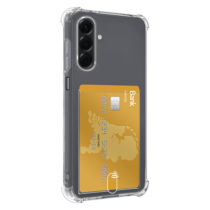 Forterra Samsung A17 Hoesje Kaarthouder Backcover Shockproof - Transparant
