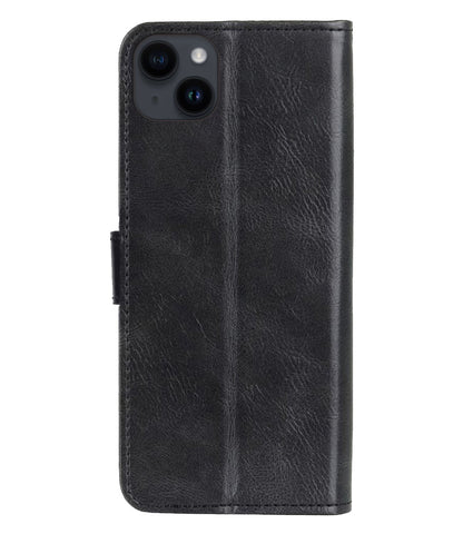 Forterra iPhone 15 Plus Hoesje Bookcase Cover met Kaarthouder - Zwart