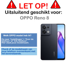 Forterra OPPO Reno 8 Hoesje Siliconen Backcover Lichtgewicht - Transparant
