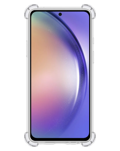 Forterra Samsung A54 Hoesje Kaarthouder Backcover Shockproof - Transparant