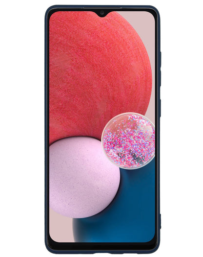 Forterra Samsung A13 5G Hoesje Siliconen Backcover Lichtgewicht - Donkerblauw
