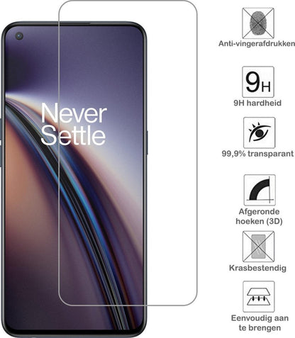 Forterra OnePlus Nord CE Screenprotector Gehard Glas - Anti-kras