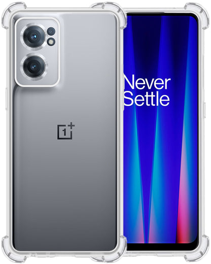 Forterra OnePlus Nord CE 2 Hoesje Shockproof Backcover Siliconen - Transparant