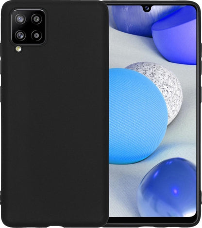 Forterra Samsung A42 Hoesje Siliconen Backcover Lichtgewicht - Zwart