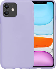 Forterra iPhone 11 Hoesje Siliconen Backcover Lichtgewicht - Lila