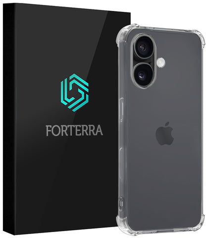 Forterra iPhone 17 Hoesje Shockproof Backcover Siliconen - Transparant