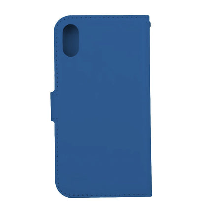 Forterra iPhone Xs Hoesje Bookcase Cover met Kaarthouder - Donkerblauw