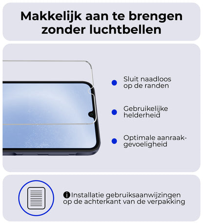 Forterra Samsung A25 Screenprotector Gehard Glas - Anti-kras