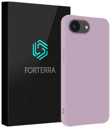 Forterra iPhone 17e Hoesje Siliconen Backcover Lichtgewicht - Lila