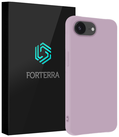 Forterra iPhone 17e Hoesje Siliconen Backcover Lichtgewicht - Lila