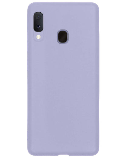 Forterra Samsung A20e Hoesje Siliconen Backcover Lichtgewicht - Lila