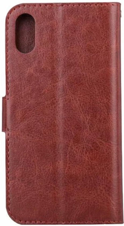 Forterra iPhone XR Hoesje Bookcase Cover met Kaarthouder - Bruin