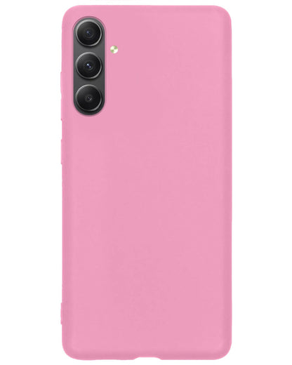 Forterra Samsung A54 Hoesje Siliconen Backcover Lichtgewicht - Lichtroze
