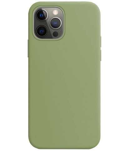 Forterra iPhone 14 Pro Hoesje Siliconen Backcover Lichtgewicht - Groen