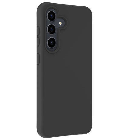 Forterra Samsung S24 Hoesje Siliconen Backcover Lichtgewicht - Zwart