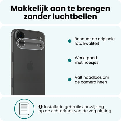 Forterra iPhone Air Camera Screenprotector Gehard Glas