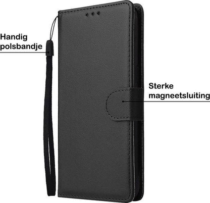 Forterra Samsung A41 Hoesje Bookcase Cover met Kaarthouder - Zwart