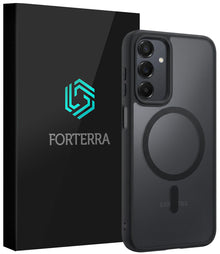 Forterra Samsung A16 Hoesje Geschikt voor Magsafe Backcover Shockproof - Zwart