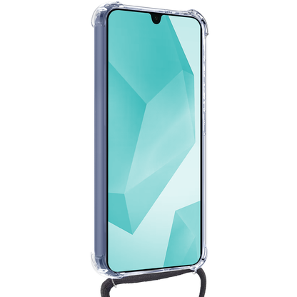 Forterra Samsung A16 Hoesje met Koord Backcover Shockproof - Transparant
