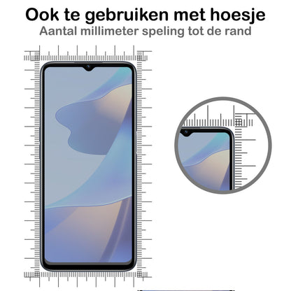 Forterra OPPO A16s Screenprotector Gehard Glas - Privacy