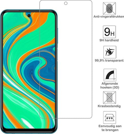Forterra Xiaomi Redmi Note 9S Screenprotector Gehard Glas - Anti-kras