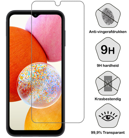Forterra Samsung A14 Screenprotector Gehard Glas - Anti-kras