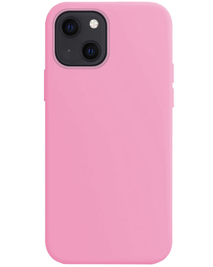 Forterra iPhone 15 Plus Hoesje Siliconen Backcover Lichtgewicht - Lichtroze