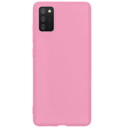 Forterra Samsung A03s Hoesje Siliconen Backcover Lichtgewicht - Lichtroze