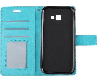 Forterra Samsung Galaxy A5 2017 Hoesje Bookcase Cover met Kaarthouder - Turquoise