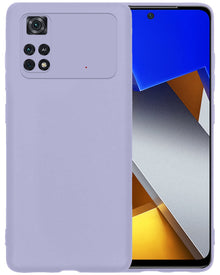 Forterra Xiaomi Poco X4 Pro 5G Hoesje Siliconen Backcover Lichtgewicht - Lila