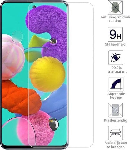 Forterra Samsung A51 Screenprotector Gehard Glas - Anti-kras