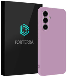Forterra Samsung S25 FE Hoesje Siliconen Backcover Lichtgewicht - Lila