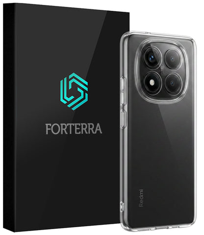 Forterra Xiaomi Redmi Note 14 Pro Hoesje Siliconen Backcover Lichtgewicht - Transparant