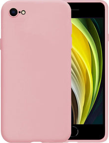 Forterra iPhone SE 2020 Hoesje Siliconen Backcover Lichtgewicht - Lichtroze