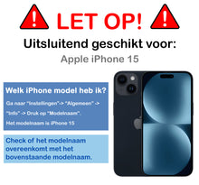 Forterra iPhone 15 Hoesje Geschikt voor Magsafe Backcover Shockproof - Transparant