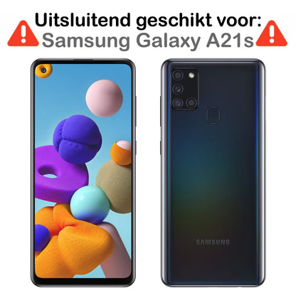 Forterra Samsung A21s Screenprotector Gehard Glas - Full Screen