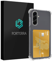 Forterra Samsung A26 Hoesje Kaarthouder Backcover Shockproof - Transparant