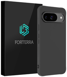 Forterra Google Pixel 9 Hoesje Siliconen Backcover Lichtgewicht - Zwart