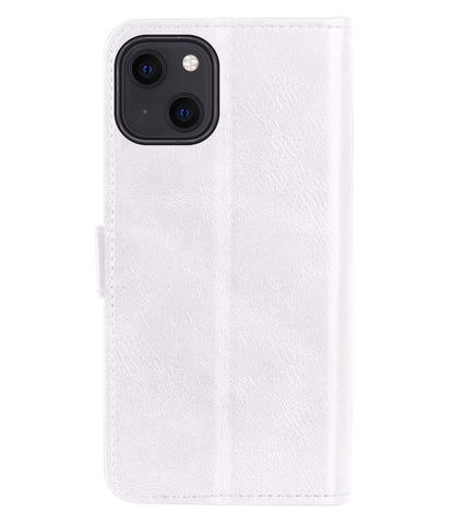 Forterra iPhone 14 Plus Hoesje Bookcase Cover met Kaarthouder - Wit