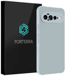 Forterra Google Pixel 11 Pro XL Hoesje Siliconen Backcover Lichtgewicht - Lichtblauw