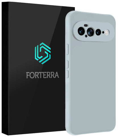 Forterra Google Pixel 11 Pro XL Hoesje Siliconen Backcover Lichtgewicht - Lichtblauw