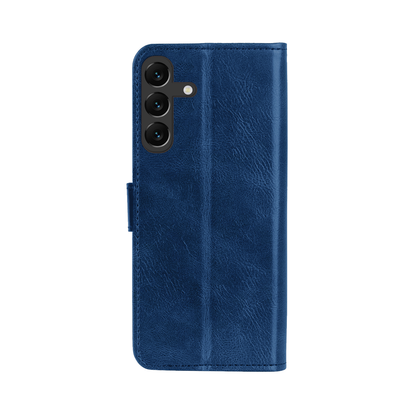 Forterra Samsung A16 Hoesje Bookcase Cover met Kaarthouder - Donkerblauw