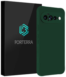 Forterra Google Pixel 11 Pro XL Hoesje Siliconen Backcover Lichtgewicht - Donkergroen