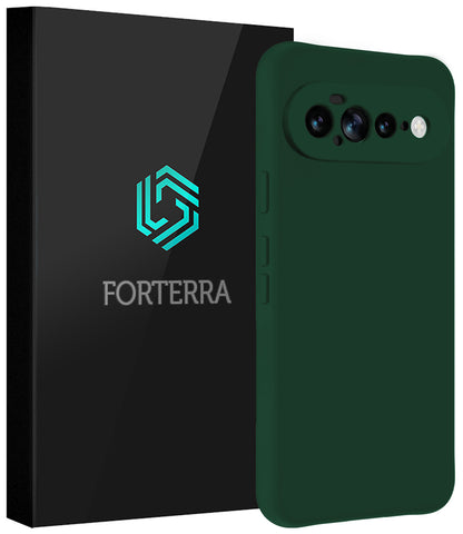 Forterra Google Pixel 11 Pro XL Hoesje Siliconen Backcover Lichtgewicht - Donkergroen
