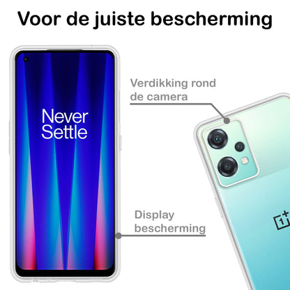 Forterra OnePlus Nord CE 2 Lite Hoesje Siliconen Backcover Lichtgewicht - Transparant