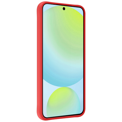 Forterra Samsung S24 FE Hoesje Siliconen Backcover Lichtgewicht - Rood