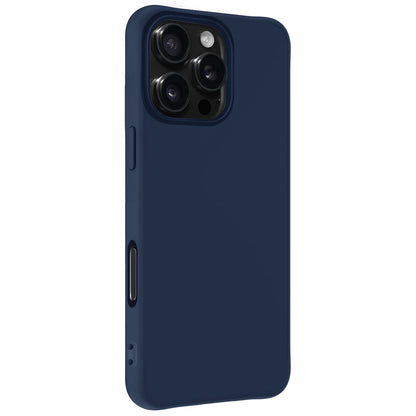 Forterra iPhone 16 Pro Max Hoesje Siliconen Backcover Lichtgewicht - Donkerblauw
