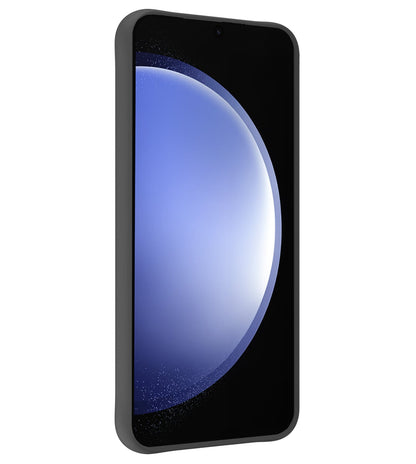 Forterra Samsung S23 FE Hoesje Siliconen Backcover Lichtgewicht - Zwart