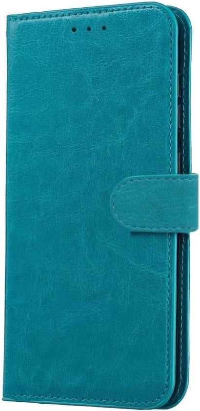 Forterra Samsung A51 Hoesje Bookcase Cover met Kaarthouder - Turquoise